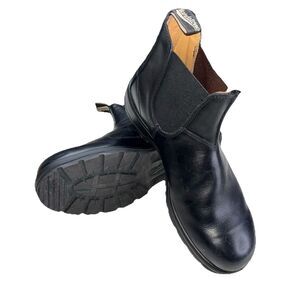 BLUNSTONE Chelsea Leather Boots Men US 12 Comfort Shock Oil Resistant Australia